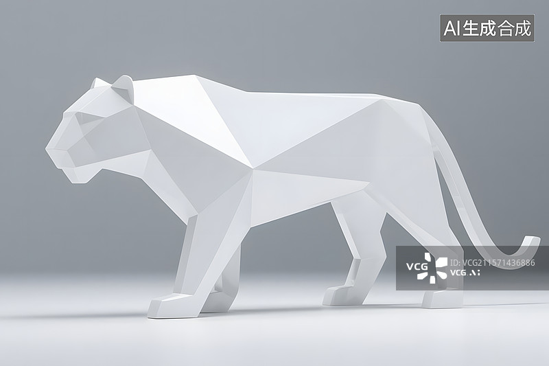 【AI数字艺术】威武霸气老虎形象插画背景图片素材