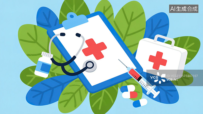 【AI数字艺术】医疗健康守护图片素材