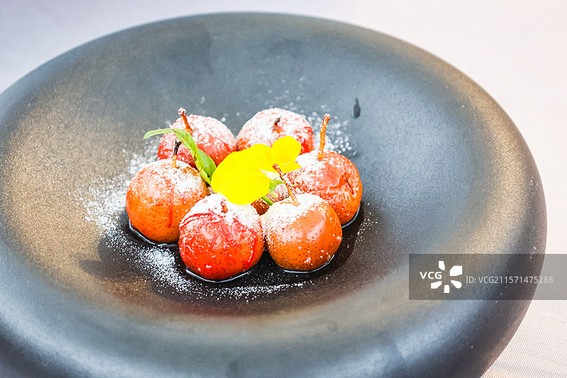 蜜汁开胃红果图片素材