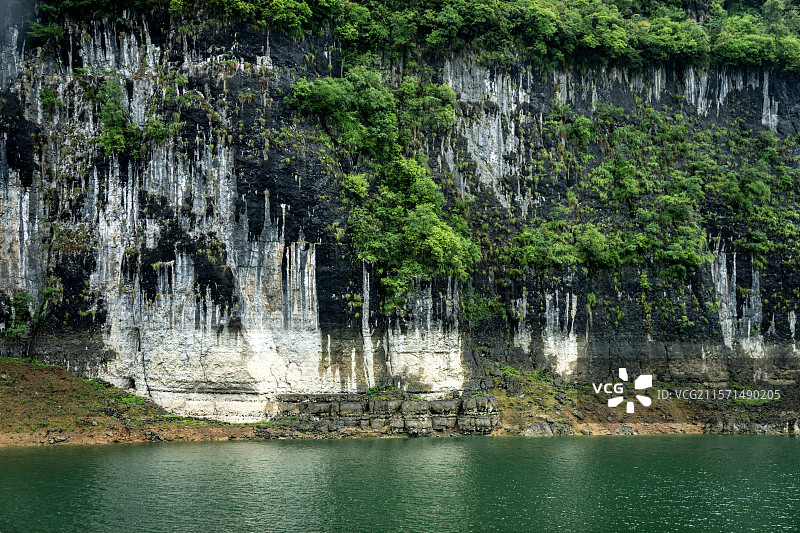 湖北大清江旅游恩施浑水河到建始蝴蝶崖两岸风光图片素材