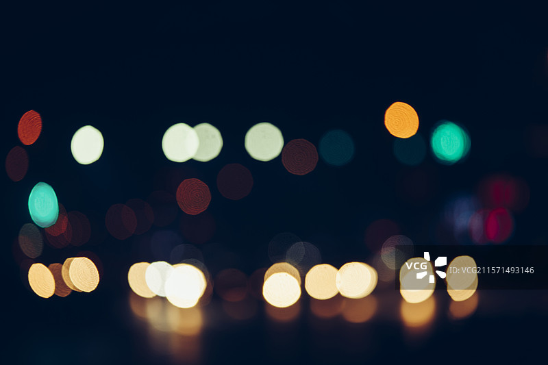 城市虚焦光斑图片素材