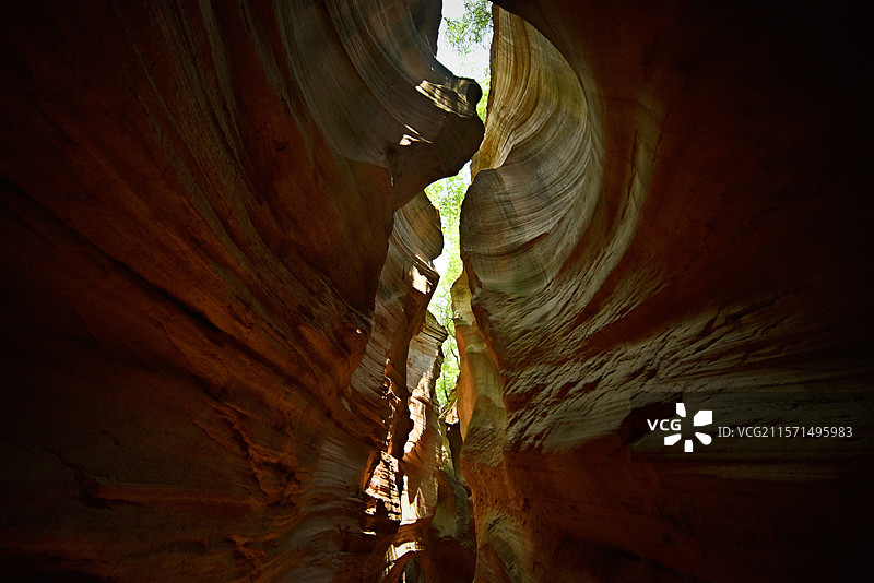 甘泉大峡谷之桦树沟图片素材