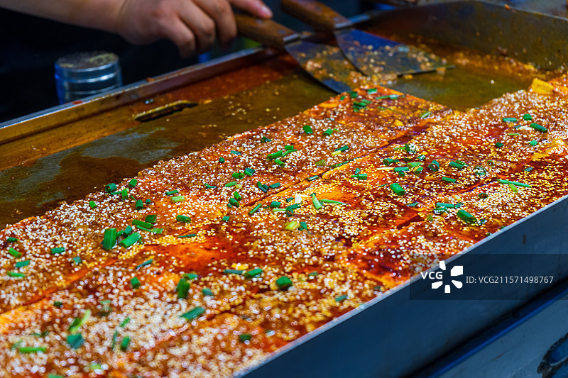 太原铜锣湾美食城铁板豆腐图片素材