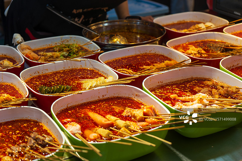 太原铜锣湾美食城钵钵鸡图片素材