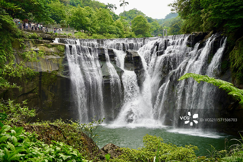 台湾十分瀑布图片素材