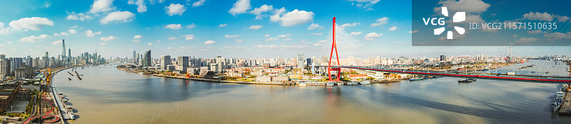 黄浦江全景图片素材