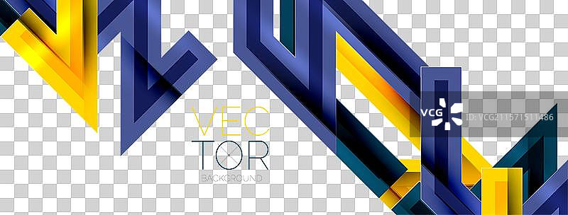 动态几何抽象背景中的锯齿线条图片素材