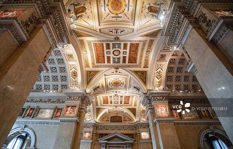 奥地利维也纳艺术史博物馆室内空间景观图片素材
