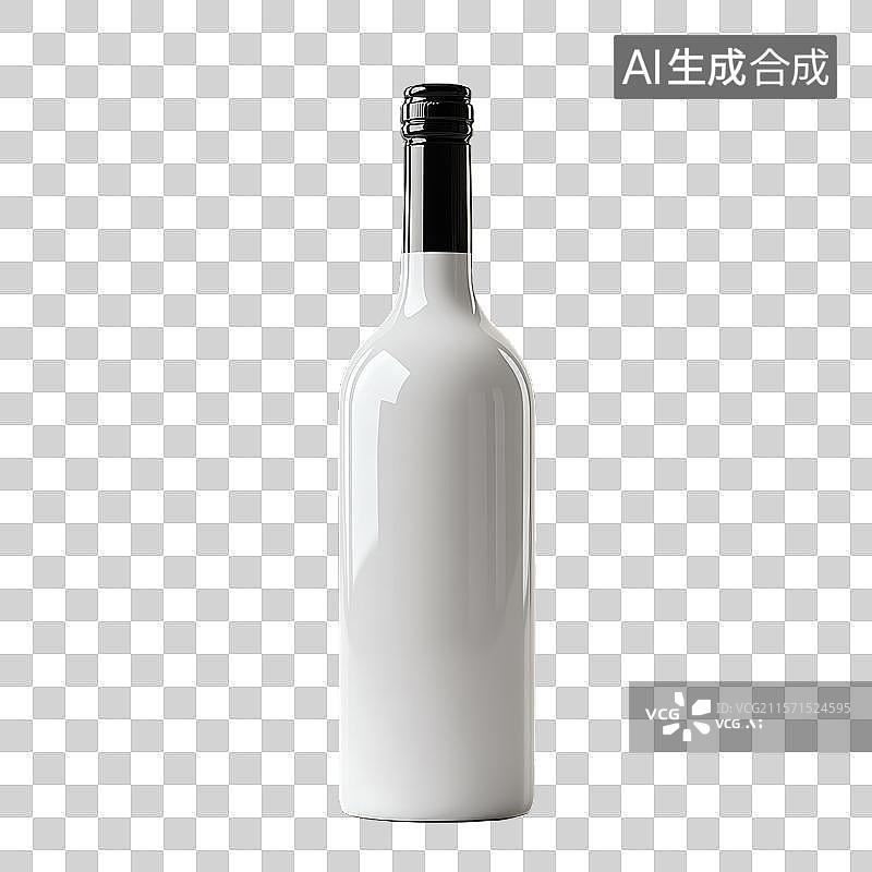 【AI数字艺术】白色酒瓶图片素材