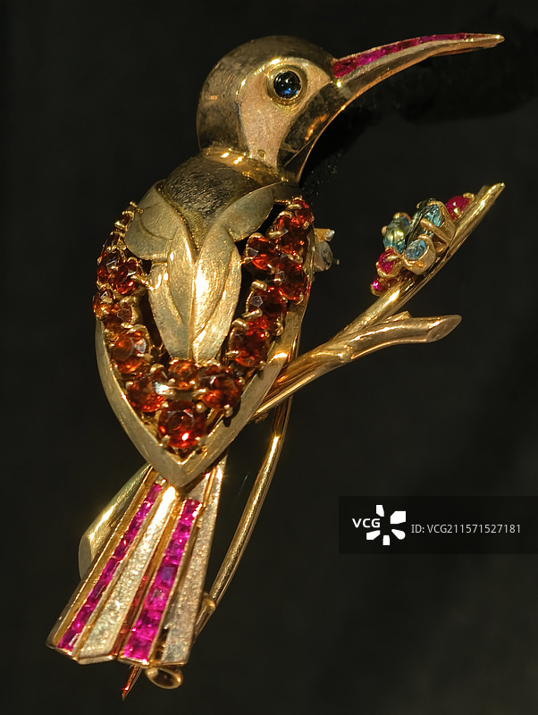 翠鸟胸针图片素材