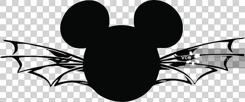 米老鼠蝙蝠万圣节SVG 米老鼠鬼怪SVG万圣节图片素材