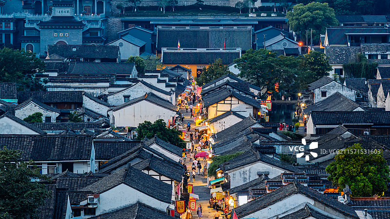 书圣故里新游客中心改造后的夜景图片素材