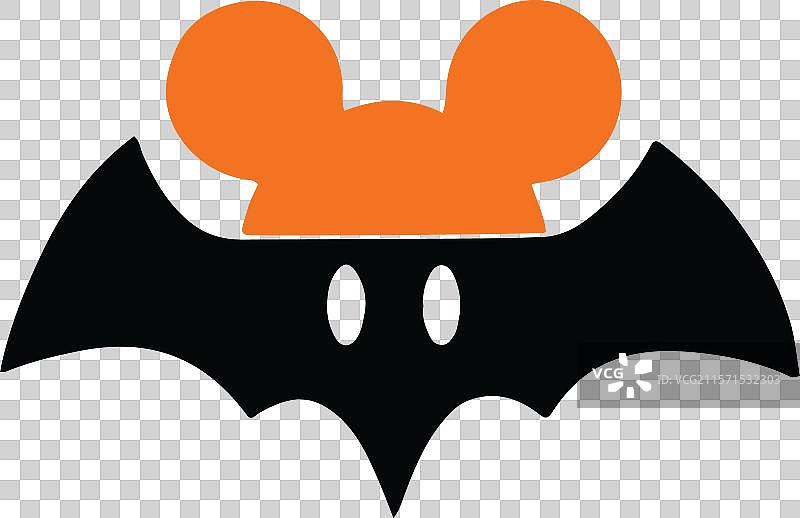 米老鼠蝙蝠万圣节SVG 米老鼠万圣节SVG图片素材