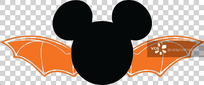 米老鼠蝙蝠万圣节SVG 米老鼠吓人SVG万圣节图片素材