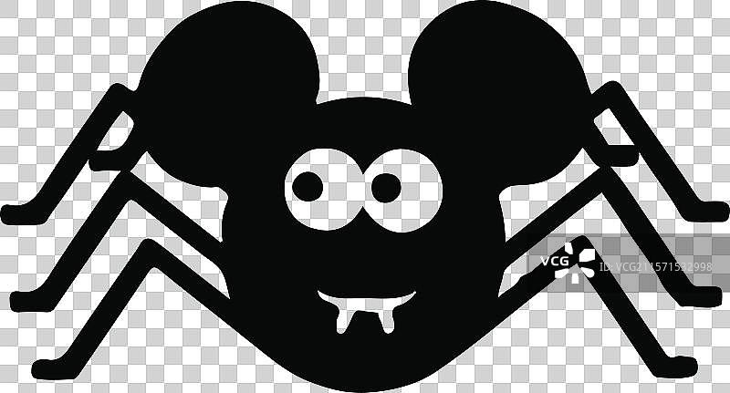 米老鼠蜘蛛万圣节SVG 米老鼠万圣节SVG图片素材