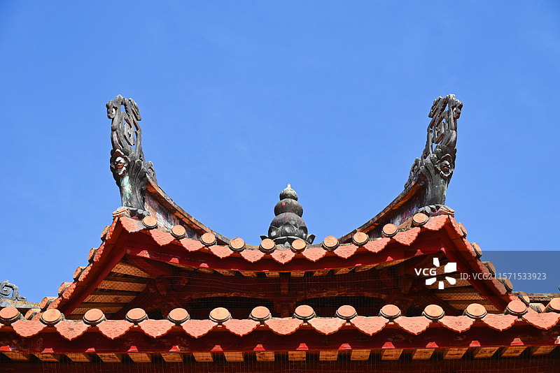 泉州开元寺的燕尾脊图片素材