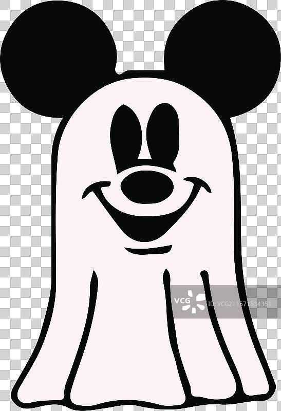 米老鼠万圣节SVG图案图片素材