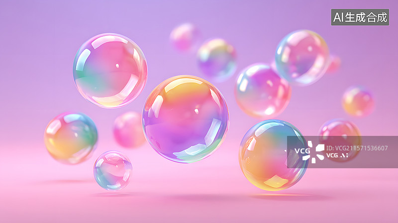 【AI数字艺术】液体气泡的特写背景图片素材