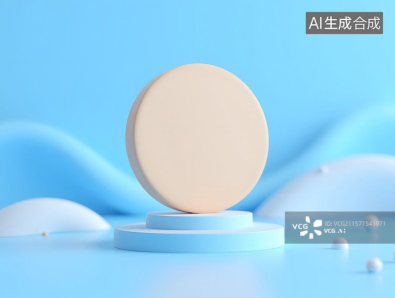 【AI数字艺术】3D三维渲染的人造创意几何体背景图片素材