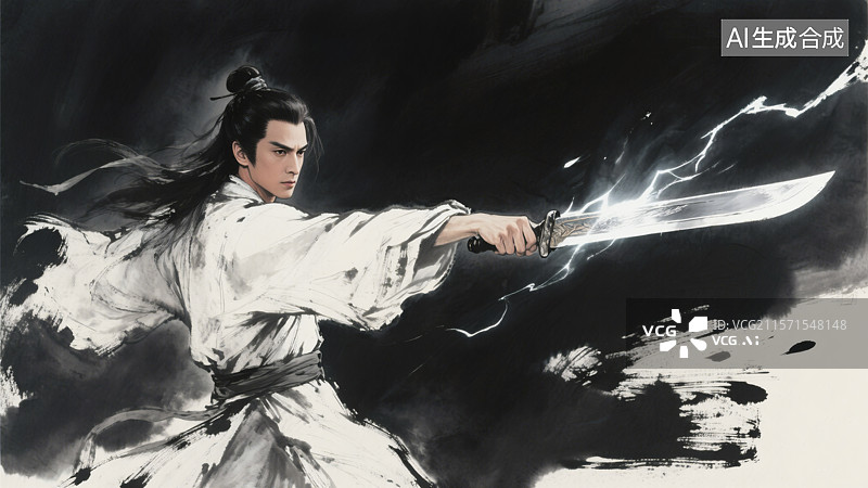 【AI数字艺术】古龙小说李寻欢经典名场面图片素材