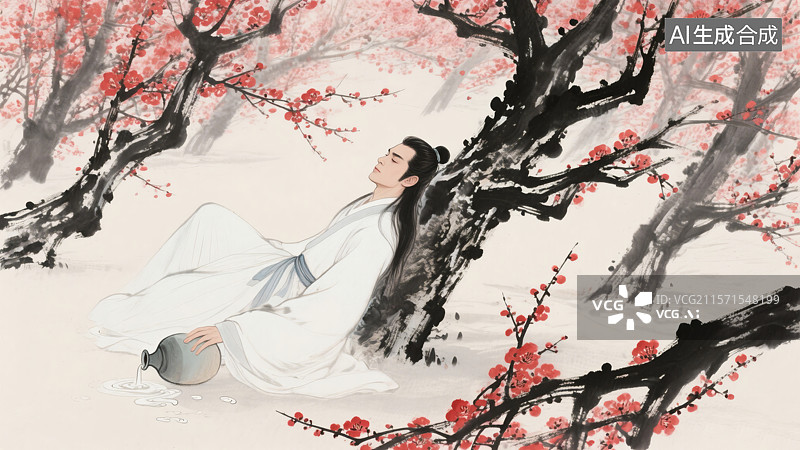 【AI数字艺术】古龙小说李寻欢经典名场面图片素材