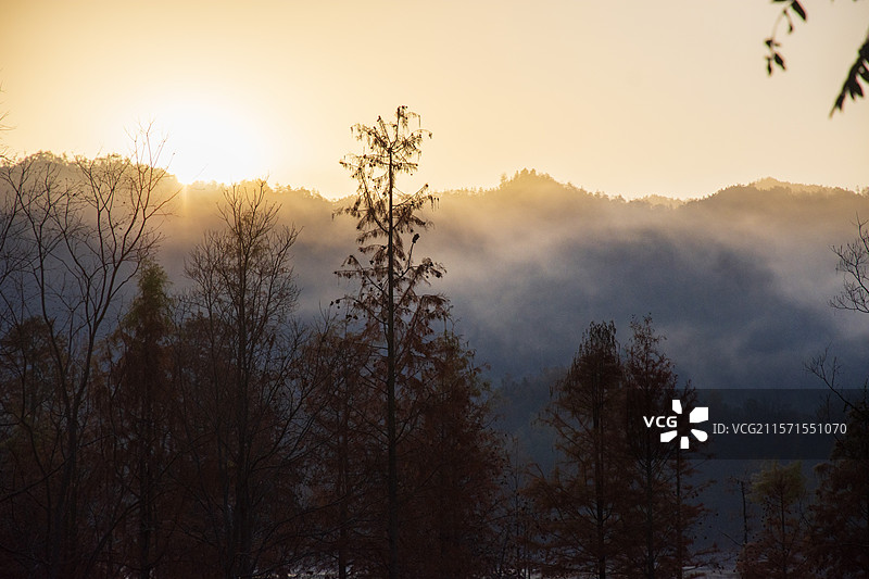 安徽宏村周边自然风光图片素材