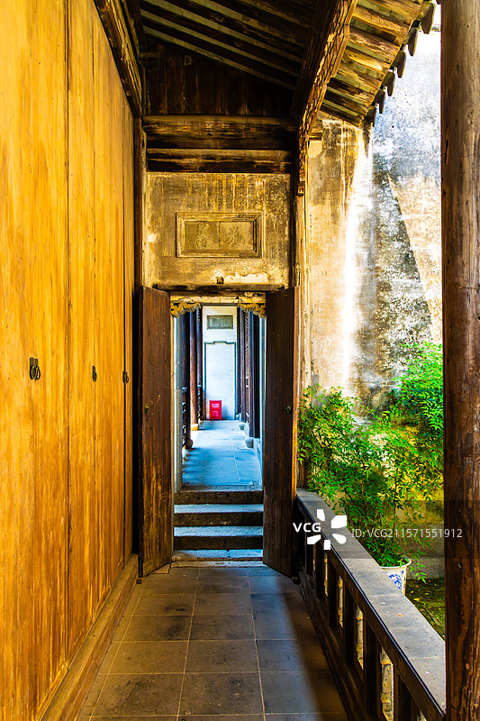 古代建筑 -苏州西山明月湾古村黄氏宗祠图片素材