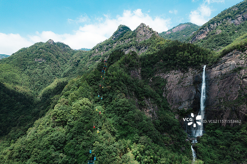 庐山秀峰瀑布图片素材