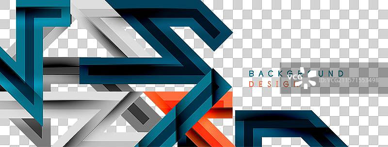 动态几何抽象背景中的锯齿线图片素材