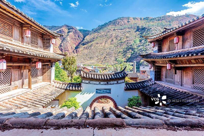 中国云南楚雄禄丰黑井古镇武家大院图片素材