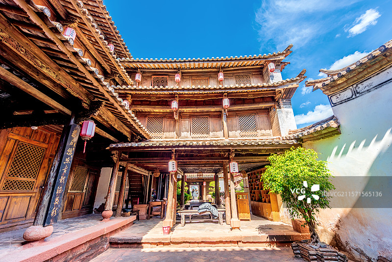 中国云南楚雄禄丰黑井古镇武家大院图片素材