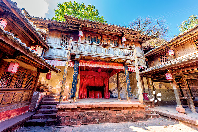 中国云南楚雄禄丰黑井古镇武家大院图片素材