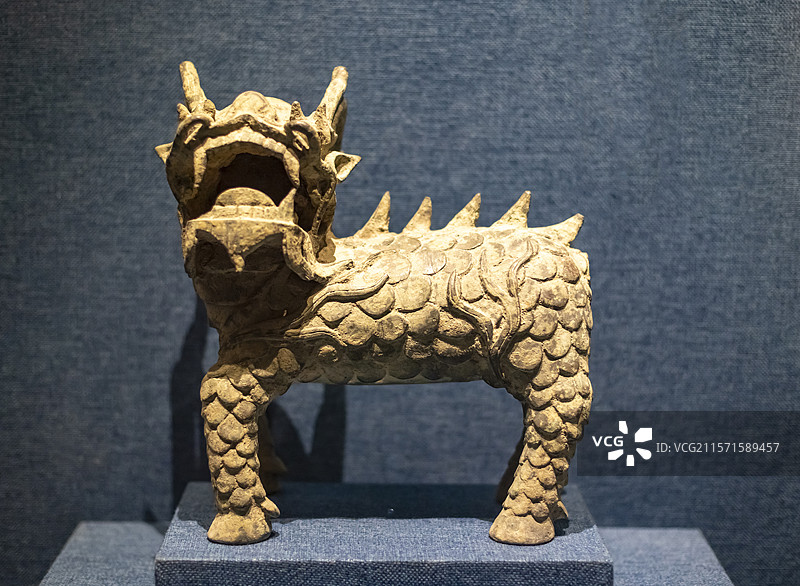 明铜麒麟 溧阳市博物馆图片素材