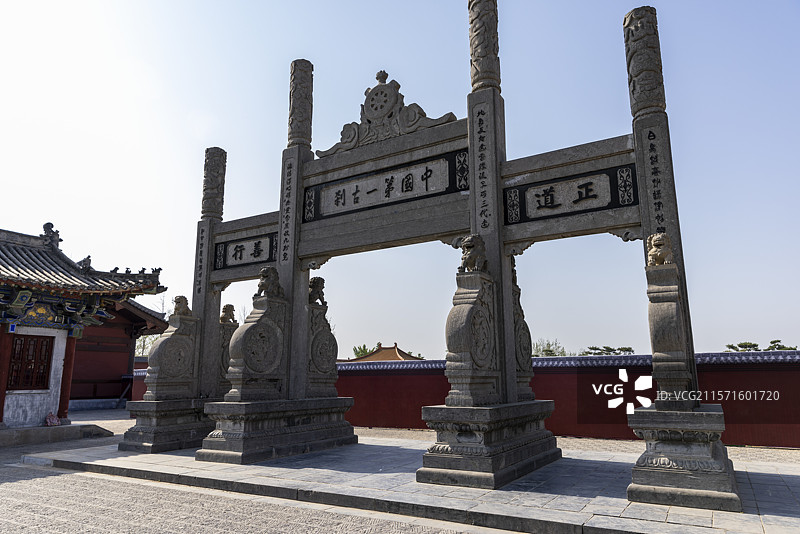 中国第一古刹河南洛阳白马寺图片素材