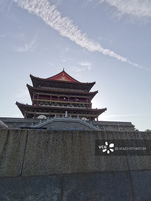陕西西安鼓楼图片素材