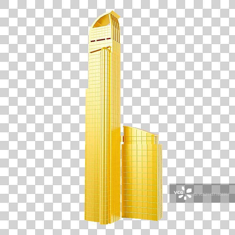 3D渲染的香港地标建筑香港如心广场元素图片素材