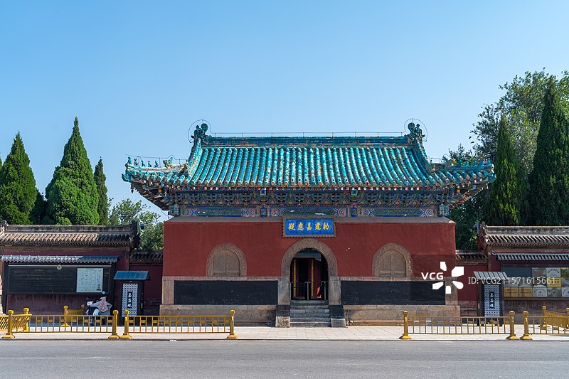 河南焦作武陟嘉应观古代建筑景观、黄河文化建筑群图片素材