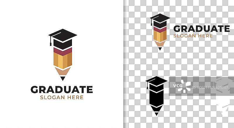 创意学术毕业标志元素图片素材