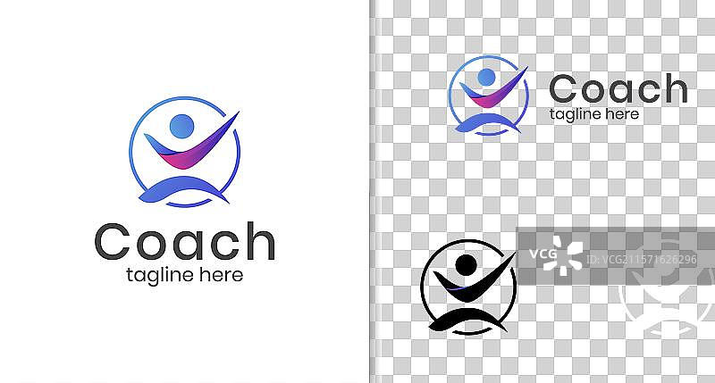 生活教练成功标志设计图片素材