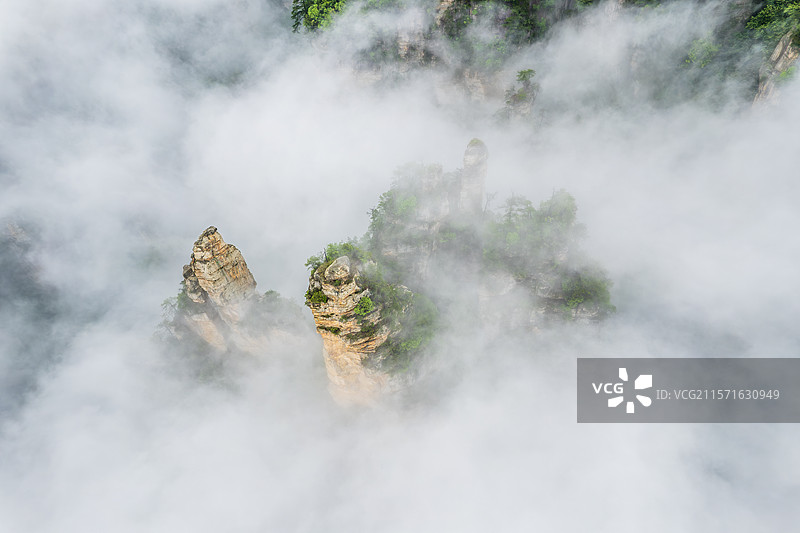 湖南张家界国家森林公园黄石寨风景区图片素材