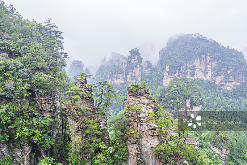 湖南张家界国家森林公园黄石寨风景区图片素材