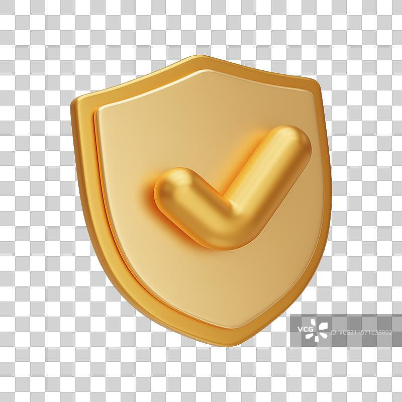 三维立体卡通盾牌免抠元素图片素材