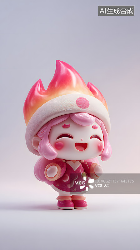 【AI数字艺术】火娃娃图片素材