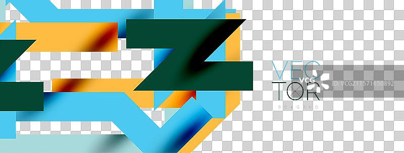 色彩斑斓的条纹抽象线条背景波普艺术图片素材