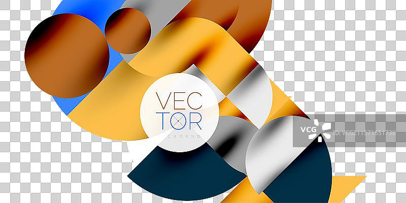 科技极简圆形几何艺术图片素材