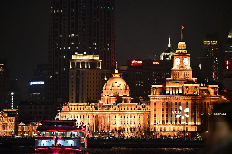 外滩夜景（万国建筑群）图片素材