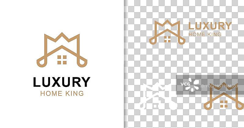 王后和王冠结合的房屋房地产图片素材