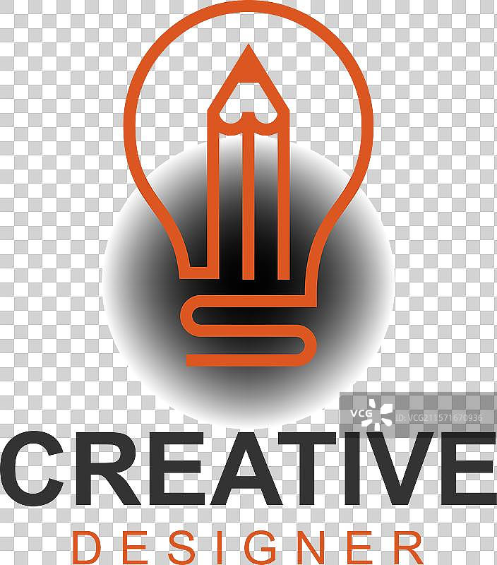 创意教育logo设计与灯泡图片素材