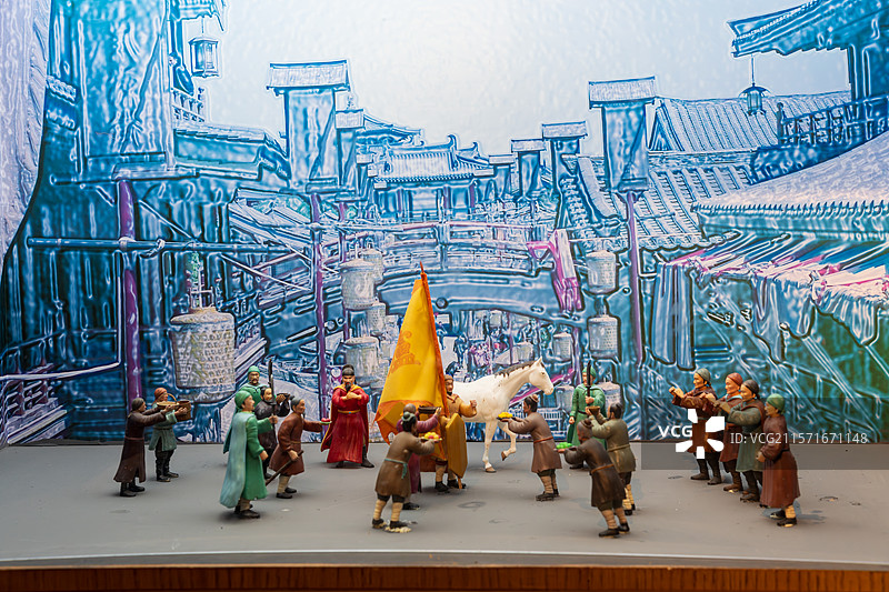 古代街道场景模型展示图片素材