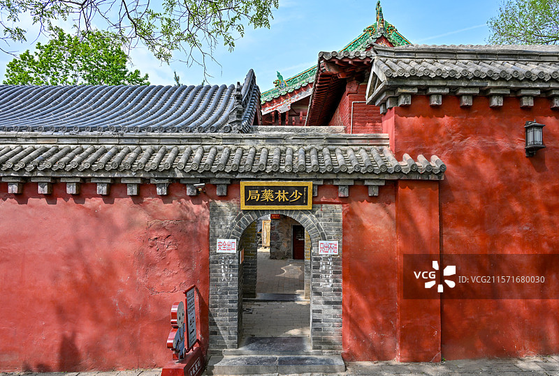 河南省郑州市登封市少室山嵩山少林寺图片素材